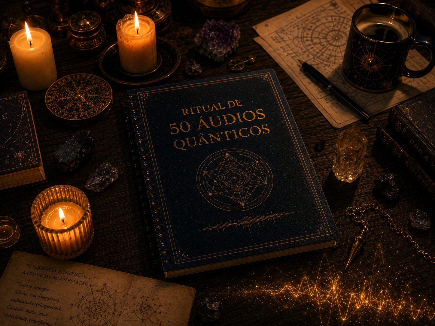 RITUAL DE 50 ÁUDIOS QUÂNTICOS